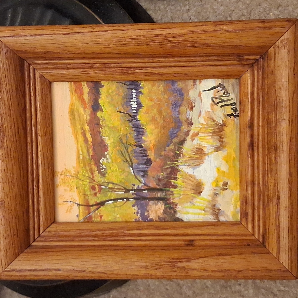 Handcrafted Autumn Landscape Painting